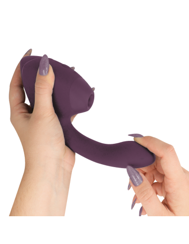 WOMANIZER DUO NEXT ESTIMULADOR VIBRADOR DUAL CLATORIS PUNTOAG MORADO