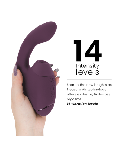 WOMANIZER DUO NEXT ESTIMULADOR VIBRADOR DUAL CLATORIS PUNTOAG MORADO