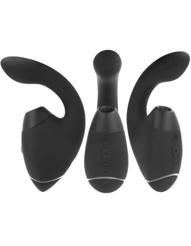 WOMANIZER DUO NEXT ESTIMULADOR VIBRADOR DUAL CLATORIS PUNTOAG NEGRO
