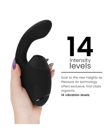WOMANIZER DUO NEXT ESTIMULADOR VIBRADOR DUAL CLATORIS PUNTOAG NEGRO