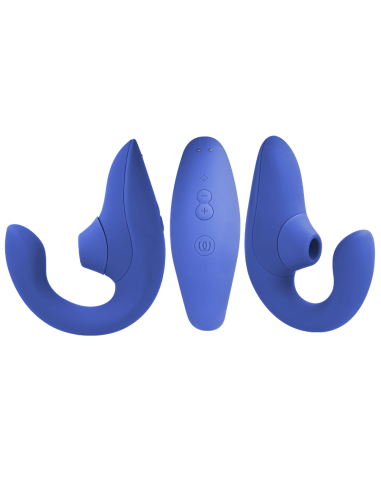 WOMANIZER BLEND ESTIMULADOR VIBRADOR RABBIT AZUL