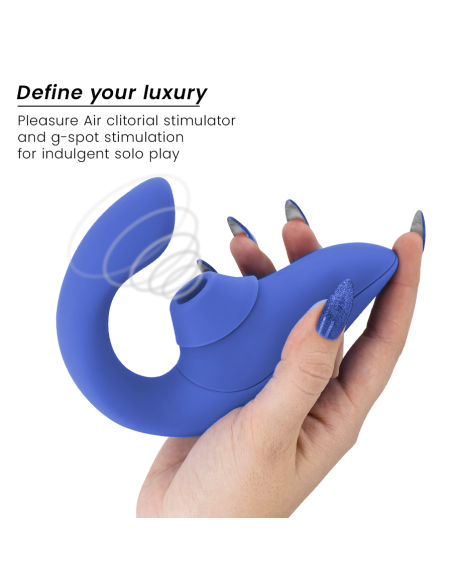 WOMANIZER BLEND ESTIMULADOR VIBRADOR RABBIT AZUL