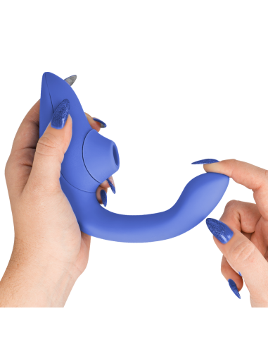 WOMANIZER BLEND ESTIMULADOR VIBRADOR RABBIT AZUL