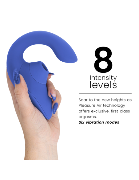 WOMANIZER BLEND ESTIMULADOR VIBRADOR RABBIT AZUL