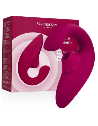 WOMANIZER BLEND ESTIMULADOR VIBRADOR RABBIT FUCSIA