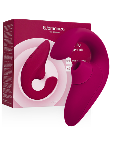WOMANIZER BLEND ESTIMULADOR VIBRADOR RABBIT FUCSIA