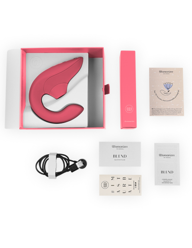 WOMANIZER BLEND ESTIMULADOR VIBRADOR RABBIT ROSA