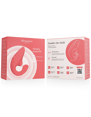 WOMANIZER BLEND ESTIMULADOR VIBRADOR RABBIT ROSA