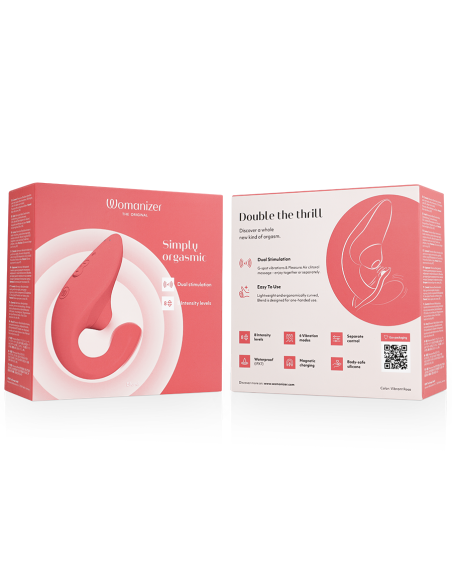 WOMANIZER BLEND ESTIMULADOR VIBRADOR RABBIT ROSA