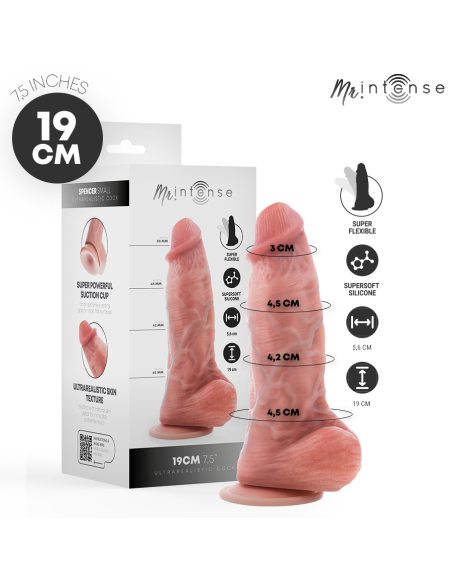 MR INTENSE SMALL SPENCER DILDO SILICONA 19 CM A 45 CM