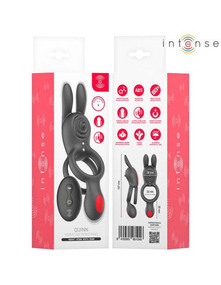 INTENSE QUINN ANILLO DOBLE CON VIBRACIAN CONTROL REMOTO
