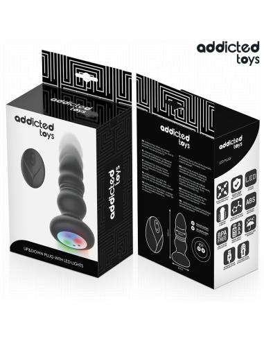 ADDICTED TOYS PLUG ANAL VIBRADOR THRUSTING Y LUZ LED CONTROL REMOTO