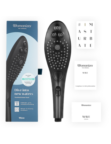 WOMANIZER WAVE CABEZAL DE DUCHA ESTIMULADOR DE CLITORAS NEGRO