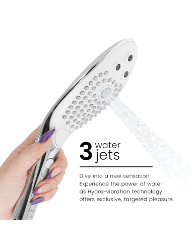 WOMANIZER WAVE CABEZAL DE DUCHA ESTIMULADOR DE CLITORAS PLATEADO
