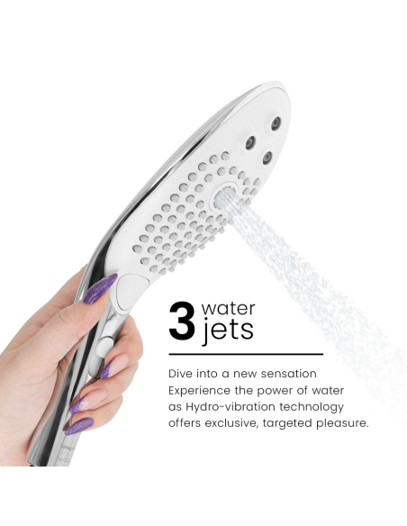 WOMANIZER WAVE CABEZAL DE DUCHA ESTIMULADOR DE CLITORAS PLATEADO