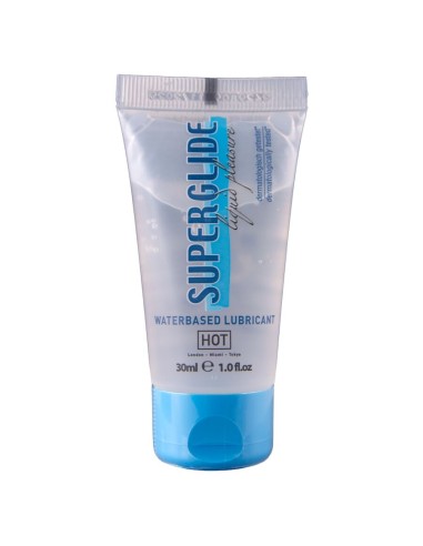 HOT SUPERGLIDE LIQUID PLEASURE LUBRICANTE BASE AGUA 30 ML