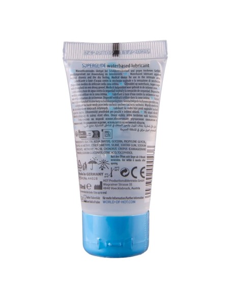 HOT SUPERGLIDE LIQUID PLEASURE LUBRICANTE BASE AGUA 30 ML