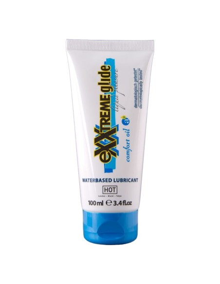 HOT EXXTREME GLIDE LUBRICANTE BASE AGUA ACEITE CONFORT A 100 ML