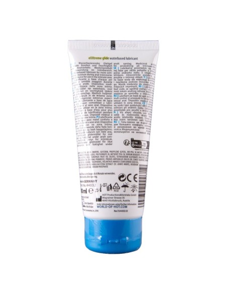HOT EXXTREME GLIDE LUBRICANTE BASE AGUA ACEITE CONFORT A 100 ML