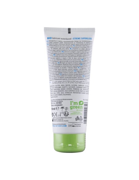 HOT BIO LUBRICANT LUBRICANTE BIO BASE AGUA SUPERGLIDE XTREME 100 ML
