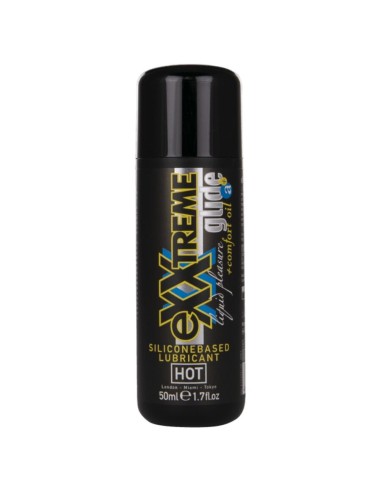 HOT EXXTREME GLIDE LUBRICANTE BASE SILICONA ACEITE CONFORT A 50 ML