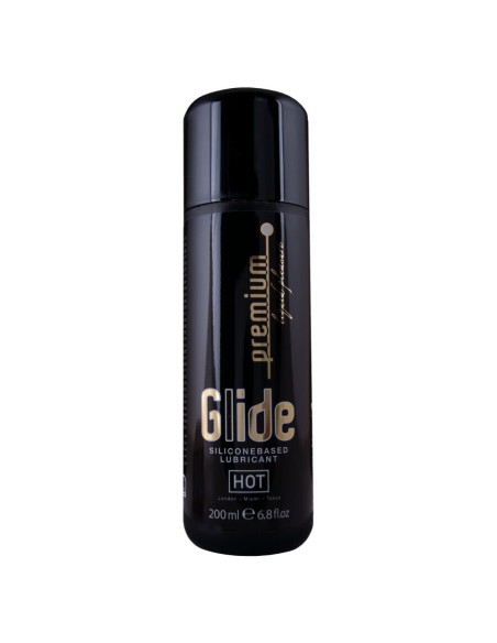 HOT PREMIUM SILICONE GLIDE LUBRICANTE BASE SILICONA 200 ML