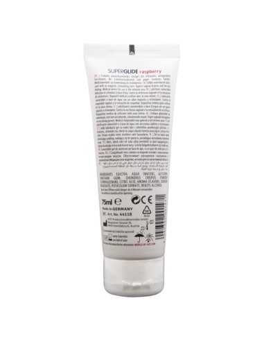 HOT SUPERGLIDE LUBRICANTE COMESTIBLE BASE AGUA FRAMBUESA 75 ML
