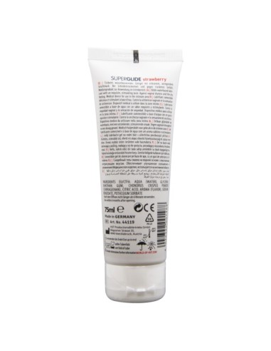 HOT SUPERGLIDE LUBRICANTE COMESTIBLE BASE AGUA FRESA 75 ML