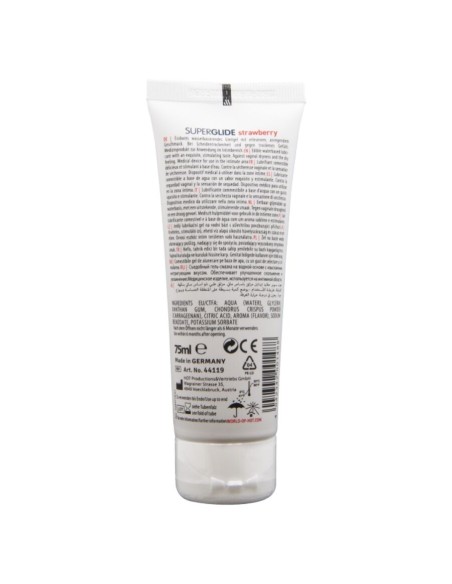 HOT SUPERGLIDE LUBRICANTE COMESTIBLE BASE AGUA FRESA 75 ML
