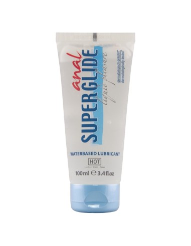 HOT ANAL SUPERGLIDE LIQUID PLEASURE LUBRICANTE ANAL BASE AGUA 100 ML