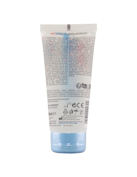 HOT ANAL SUPERGLIDE LIQUID PLEASURE LUBRICANTE ANAL BASE AGUA 100 ML
