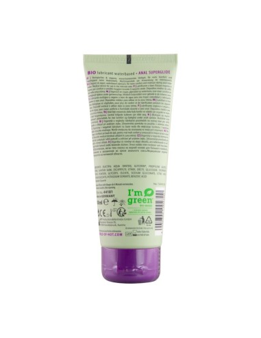HOT BIO LUBRICANT LUBRICANTE BIO BASE AGUA SUPERGLIDE ANAL 100 ML