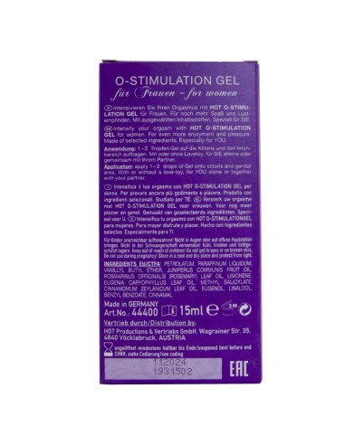 HOT GEL O STIMULATION PARA MUJER 15 ML