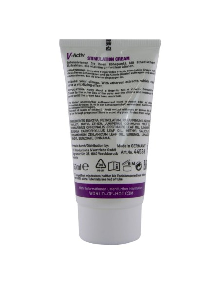 HOT V ACTIV CREMA ESTIMULANTE PARA MUJER 50 ML