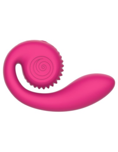 SNAIL VIBE GIZI LITE VIBRADOR DUAL PUNTO G Y CLATORIS ROSA