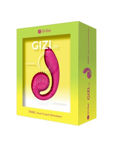 SNAIL VIBE GIZI LITE VIBRADOR DUAL PUNTO G Y CLATORIS ROSA