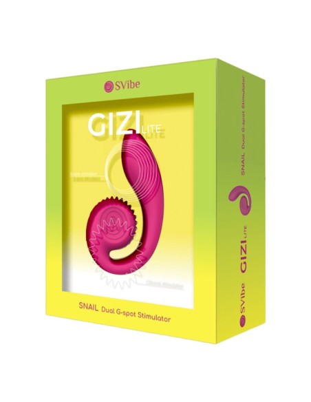 SNAIL VIBE GIZI LITE VIBRADOR DUAL PUNTO G Y CLATORIS ROSA