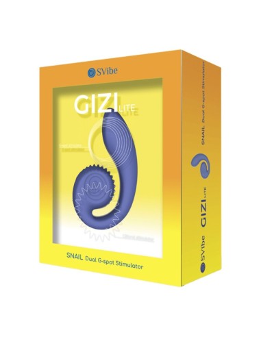 SNAIL VIBE GIZI LITE VIBRADOR DUAL PUNTO G Y CLATORIS MORADO
