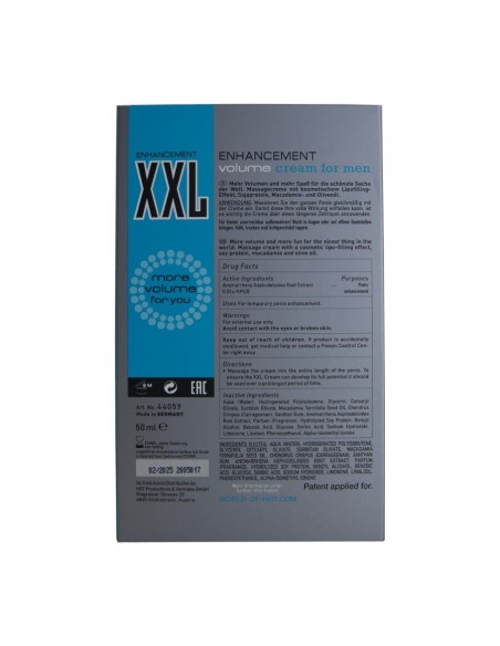 HOT CREMA POTENCIADORA XXL PARA HOMBRE 50 ML