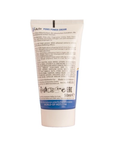 HOT V ACTIV PENIS POWER CREMA PARA HOMBRE 50 ML