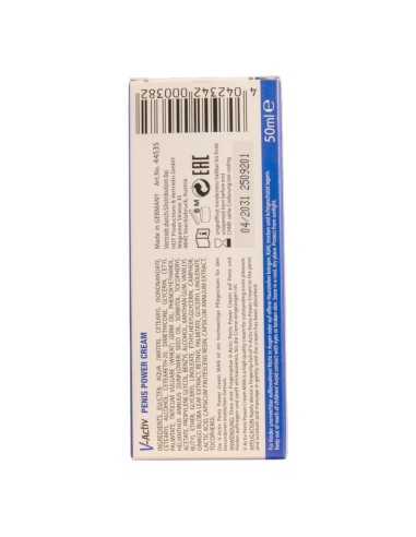 HOT V ACTIV PENIS POWER CREMA PARA HOMBRE 50 ML