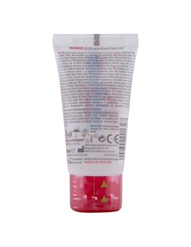 HOT WARMING GLIDE LIQUID PLEASURE LUBRICANTE BASE AGUA EFECTO CALOR 30 ML