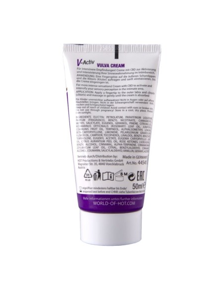 HOT CREMA PARA VULVA CON CBD 50 ML