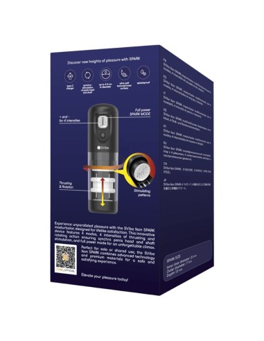 SNAIL VIBE IKON SPARK MASTURBADOR CON EMPUJE Y ROTACIAN