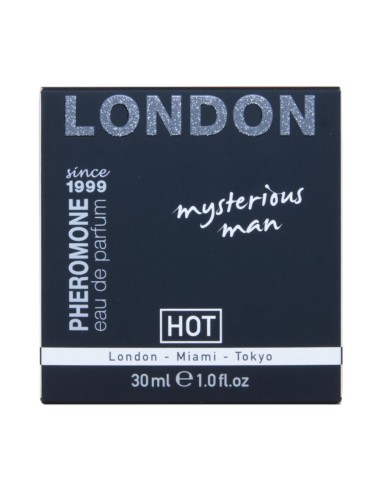 HOT PERFUME CON FEROMONAS LONDON MYSTERIOUS HOMBRE 30 ML