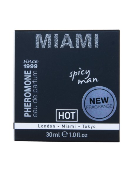 HOT PERFUME CON FEROMONAS MIAMI SPICY HOMBRE 30 ML