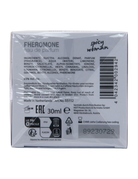 HOT PERFUME CON FEROMONAS MIAMI SPICY MUJER 30 ML