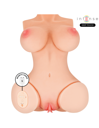 INTENSE DEEP TOUCH VERO TORSO ANO Y VAGINA CON EFECTO SUCCIAN CALOR VIBRACIAN Y VOZ CON CONTROL REMOTO 55 KG