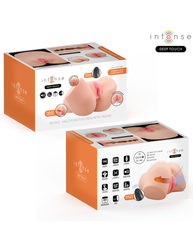 INTENSE DEEP TOUCH NICOLE MASTURBADOR ANO Y VAGINA CON EFECTO SUCCIAN CALOR VIBRACIAN Y VOZ CON CONTROL REMOTO 53 KG