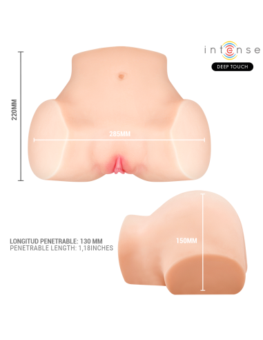 INTENSE DEEP TOUCH NICOLE MASTURBADOR ANO Y VAGINA CON EFECTO SUCCIAN CALOR VIBRACIAN Y VOZ CON CONTROL REMOTO 53 KG